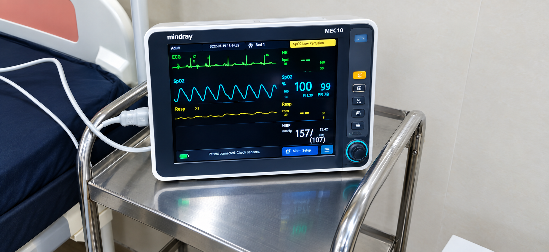ECG machine at Shri Seva Hospital