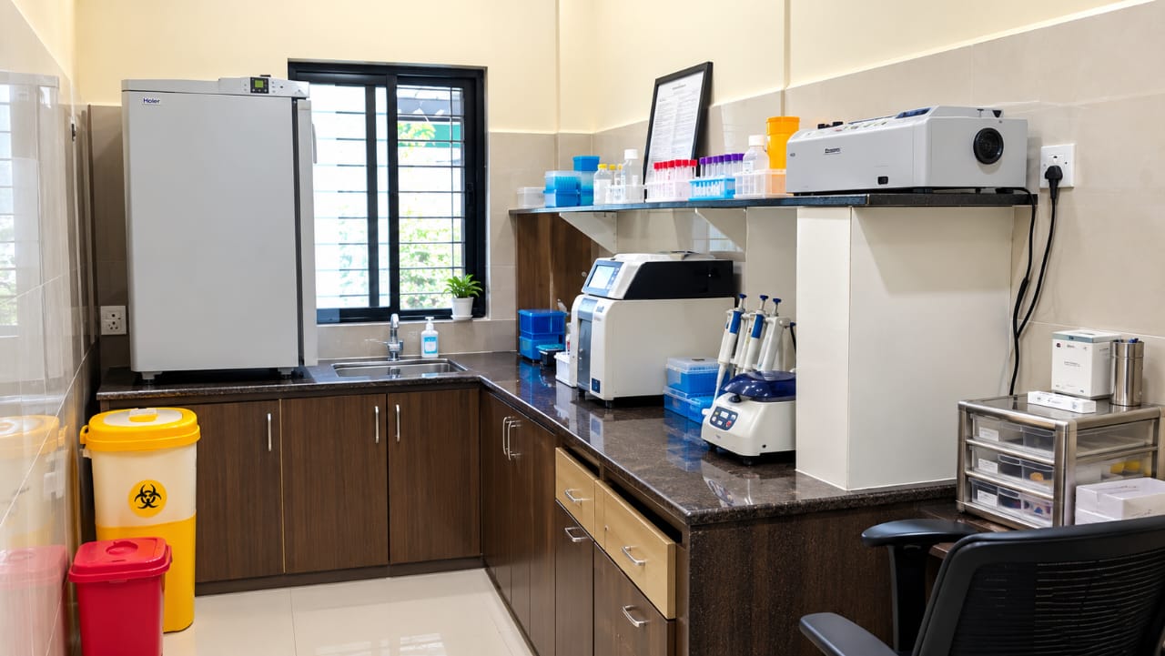 Pathology laboratory at Shri Seva Hospital